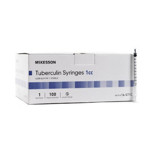 General Purpose Syringe McKesson 1 cc Blister Pack Luer Slip Tip w/o S 16-ST1C