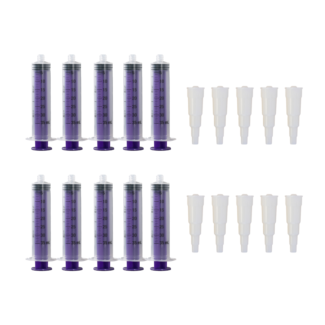 Vesco Medical ENFit Syringe 35ml with ENFit Transition Connector Tips