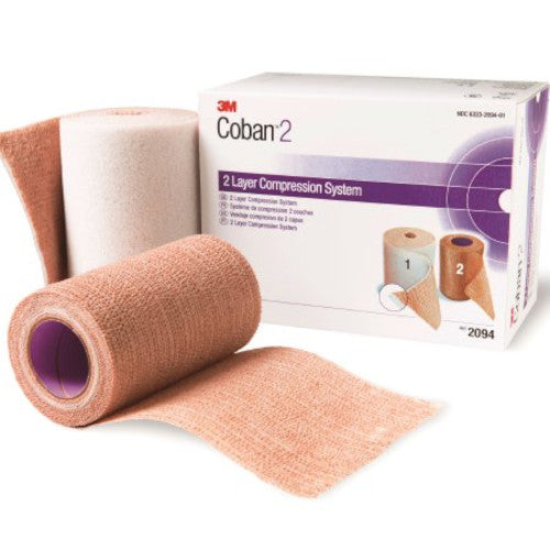 3M 2 Layer Compression Bandage System 3M Coban 2 NonSterile 2094N