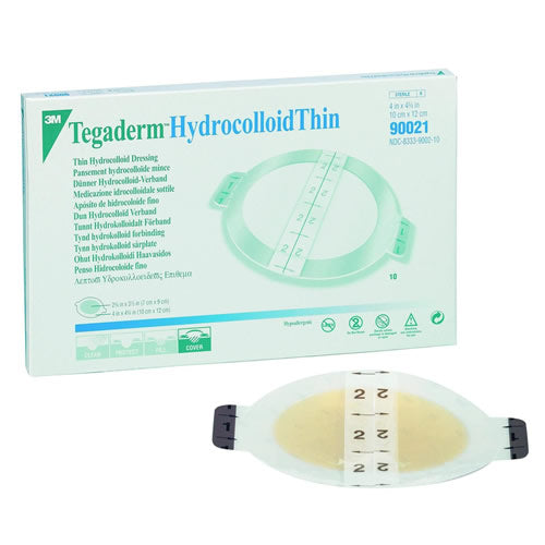 3M Tegaderm Hydrocolloid Thin Dressing with Border 90021