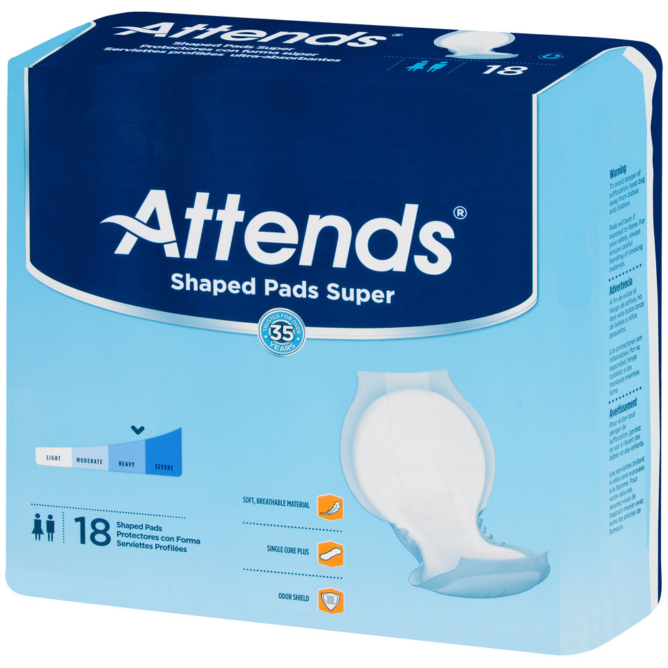 Attends Shaped Pads, Super - Replaces Item 48SPS
