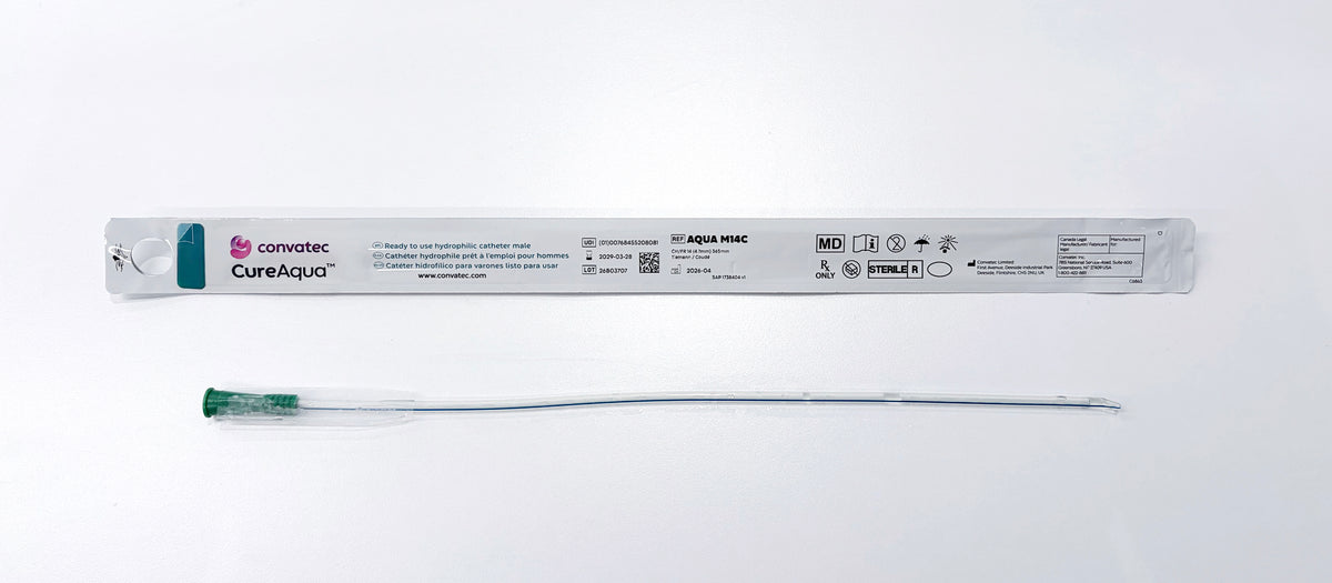 Cure Aaqua Male Coude Hydrophilic Catheter