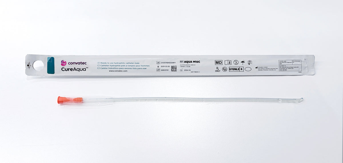 Cure Aaqua Male Coude Hydrophilic Catheter