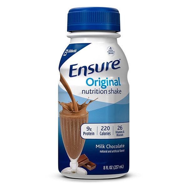 Ensure Ready-to-Drink Milk Chocolate Retail 8 oz Bottle, Gluten-free, Low-residue