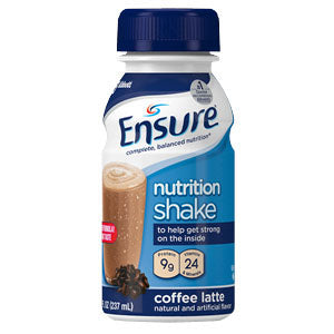 Ensure Ready-to-Drink Coffee Latte 8 oz Bottle, Gluten-free, Low-residue