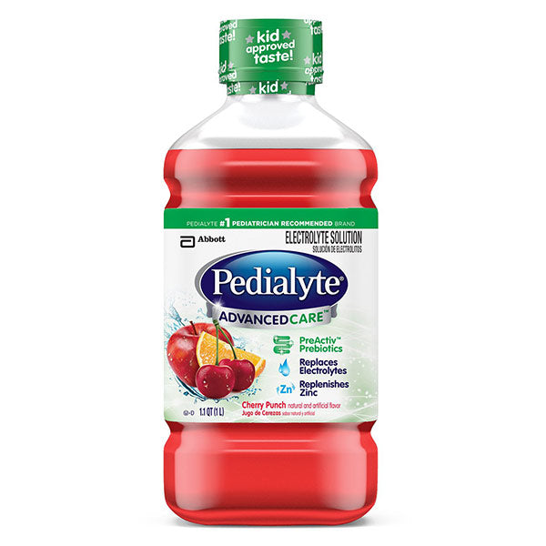 Pedialyte AdvancedCare, Cherry, 33.8 fl. Oz, Retail