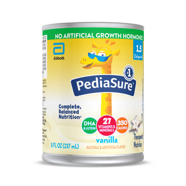 Abbott PediaSure Nutritional Formula, 1.5 Cal, Institutional Can, Vanilla, 8 oz