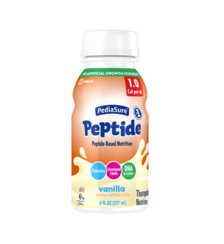 PediaSure Peptide 1.0 Vanilla 8 fl. oz. RTF Institutional Bottle