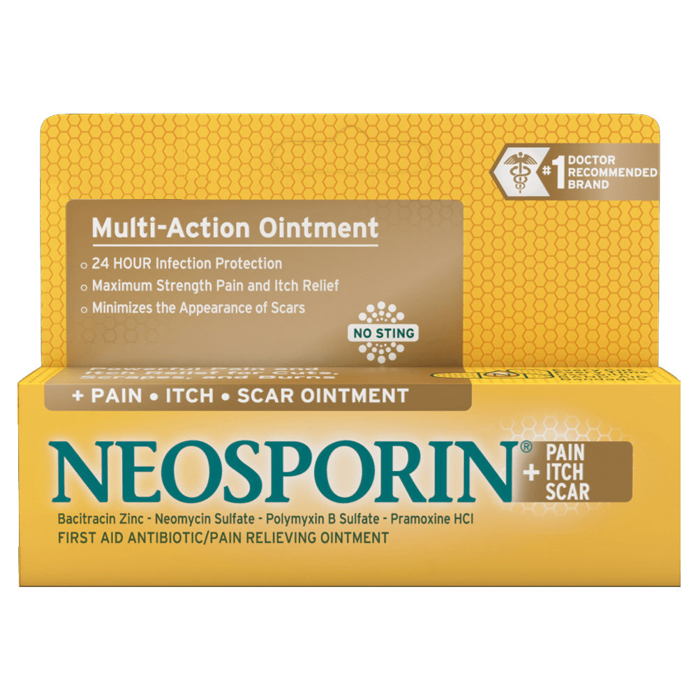 Johnson & Johnson NEOSPORIN Plus Pain Itch Scar Antibiotic Ointment, 1 oz