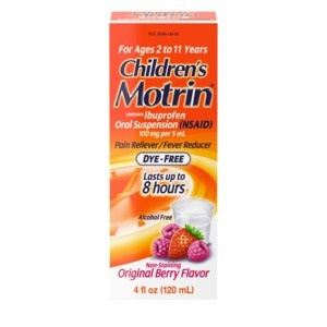 Children's Motrin Original Berry Flavor Dye-Free, 4 fl oz