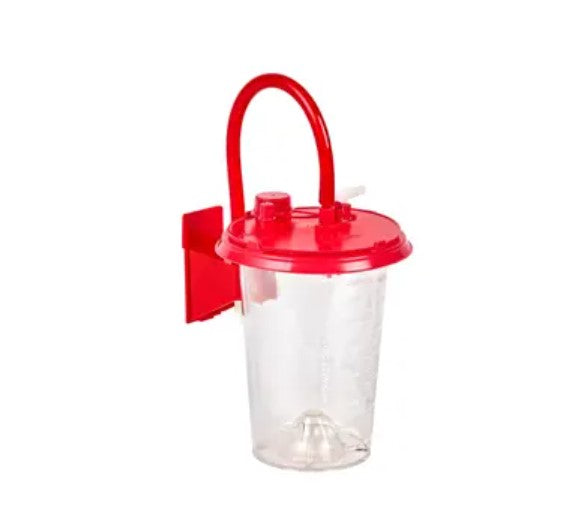Cardinal Health Medi-Vac CRD Outer Canister/Bracket with On/Off Valve, 1500mL