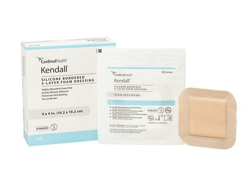 Cardinal Health Kendall Silicone Bordered 5-Layer Foam