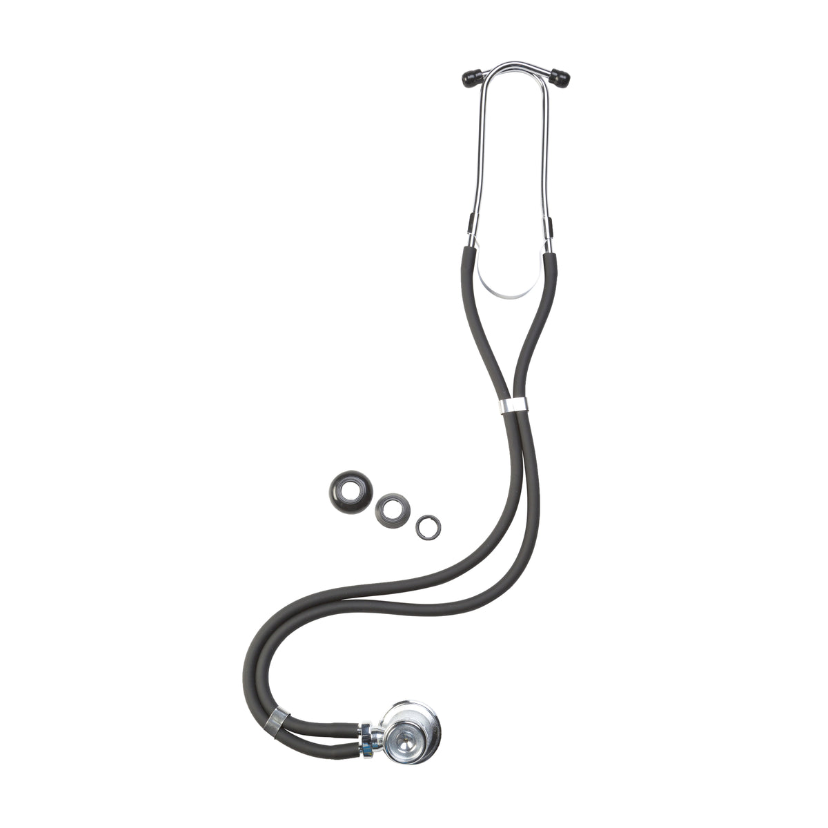 Cardinal Health Sprague Rappaport Type Medical Stethoscope, Adult/Pediatric, Black