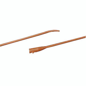 Bard Coude Tiemann Two-Eye Latex Catheter 12 Fr 16"
