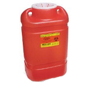 BD Guardian One-Piece Sharps Collector System, 5 gal, Red, Vented Cap