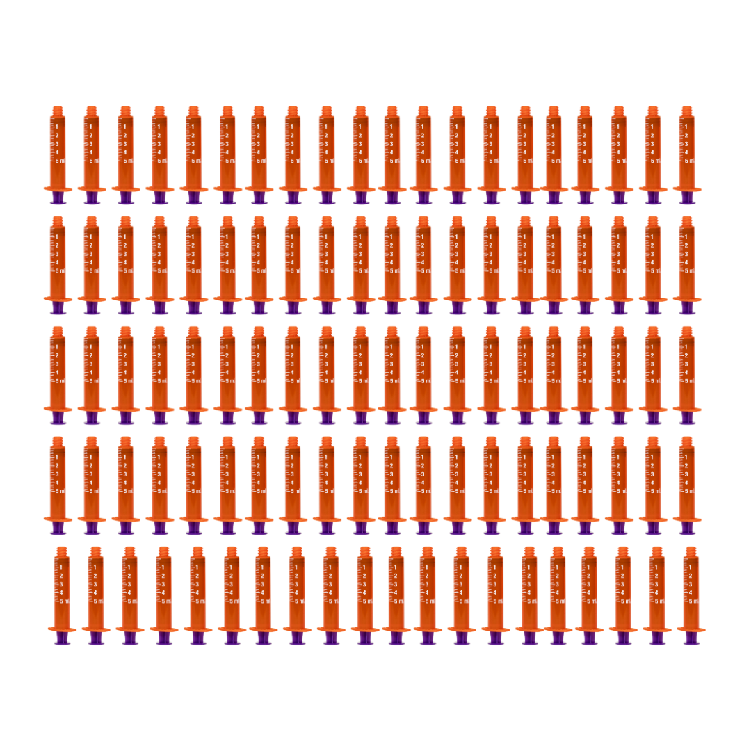 Vesco Medical ENFit Amber Syringes 5ml