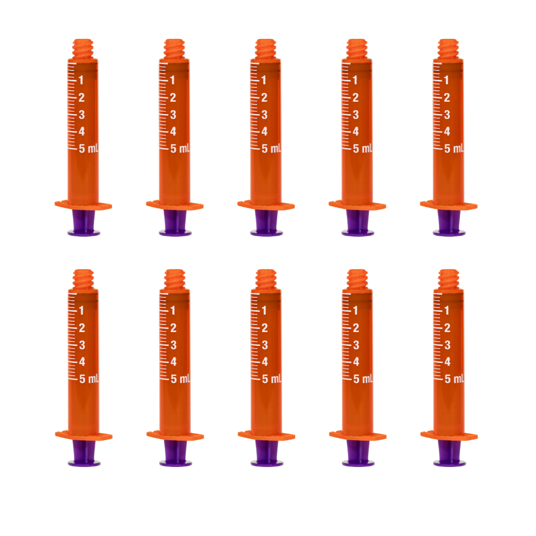 Vesco Medical ENFit Amber Syringes 5ml