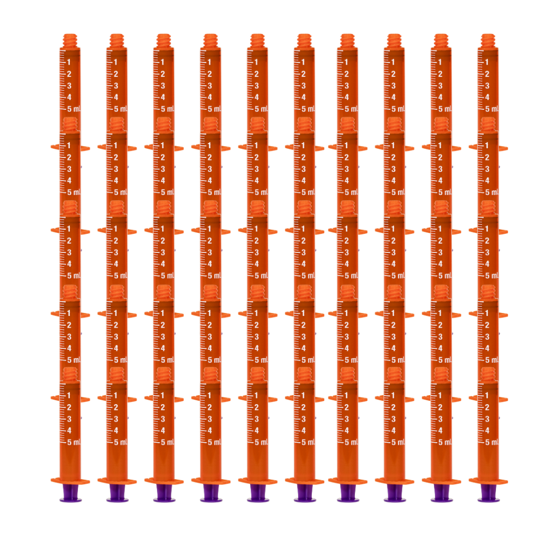 Vesco Medical ENFit Amber Syringes 5ml