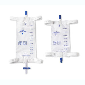 Medline Industries Leg Bag with Comfort Strap 19Oz, Sterile, Latex-free
