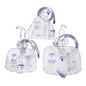 Medline Industries Drainage Bag with Antireflux Tower, Exclusive Slide-Tap Drainage Port 2000mL