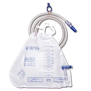 Medline Industries Urology Drainage Bag with Antireflux Valve 2000mL, Latex-free