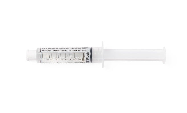 Medline Prefilled 10mL IV Flush Syringe with 10mL 0.9% Sodium Chloride