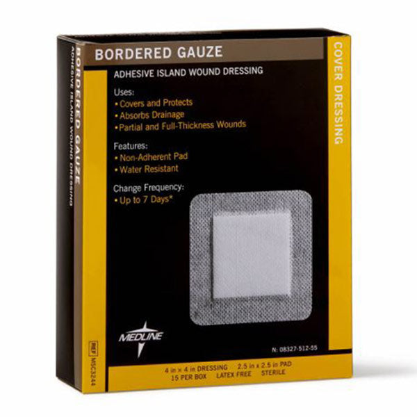 Medline Bordered Gauze 4" x 4"