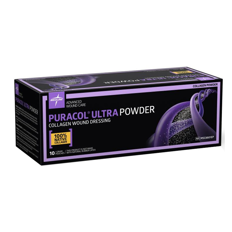 Medline Puracol Ultra Powder Collagen Wound Dressing, 1gm Packet