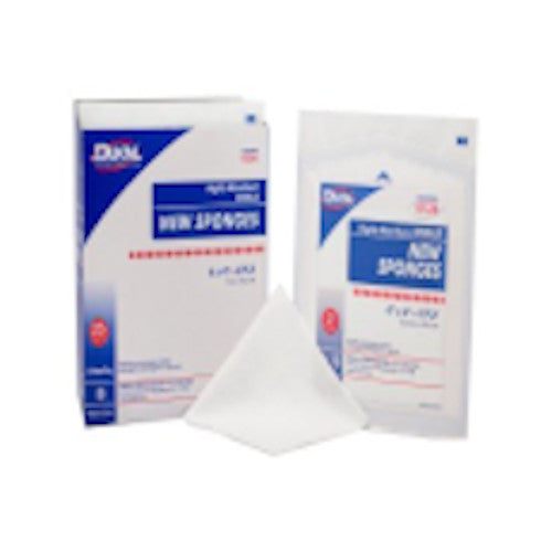 Nonwoven Sponge Dukal Polyester / Rayon 4-Ply 4 X 4 Inch Square Steril 6124