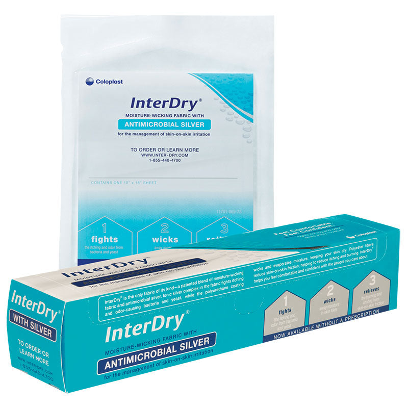Coloplast InterDry Textile with Antimicrobial Silver Complex 10" x 36"