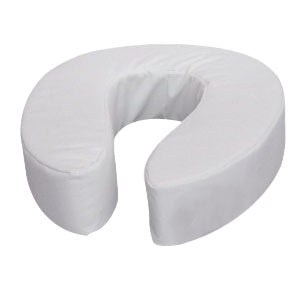 Mabis DMI Vinyl Cushion Toilet Seat Riser 4" H, White