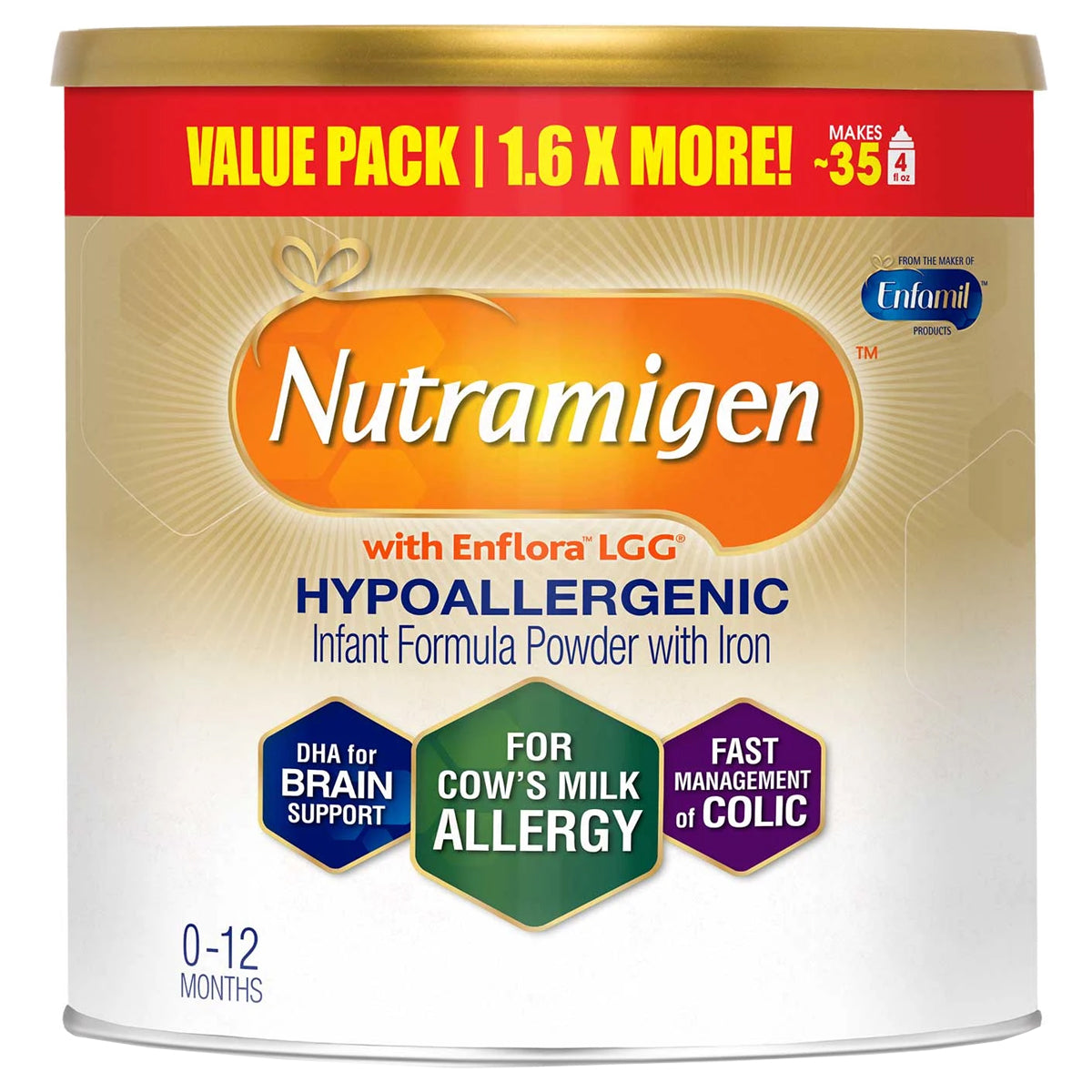 Mead Johnson Nutramigen Infant Nutritional Powder, Can, 12.60 oz