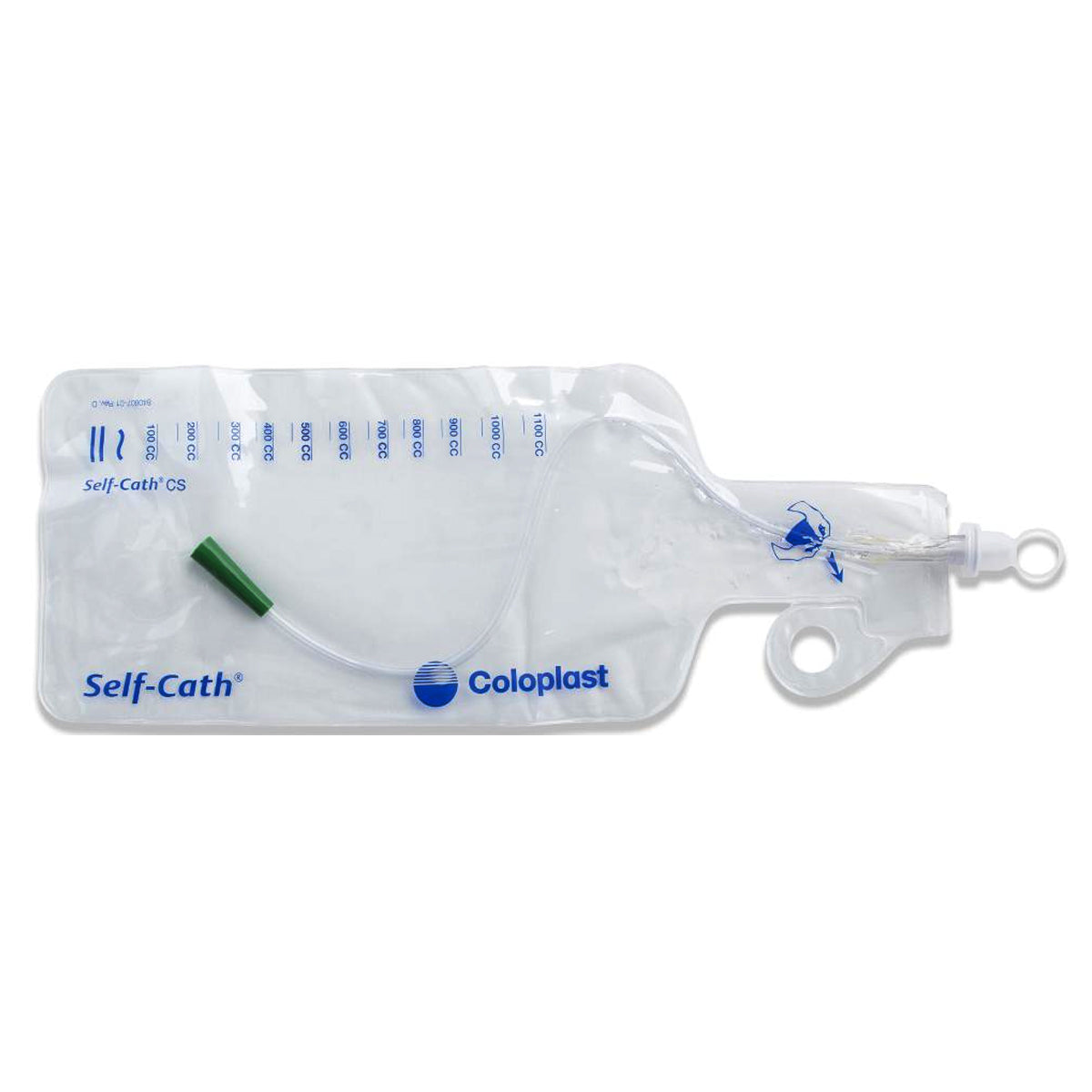 Coloplast Self-Cath Closed System Urinary Catheter, Soft, with Collection Bag, Unisex, 1100mL Capacity, 14Fr OD, 16"
