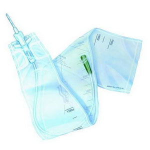 Coloplast Self-Cath Closed System Coude Tapered Intermittent Catheter with Guide Strip 14Fr, 16" L 1100mL Collection Bag