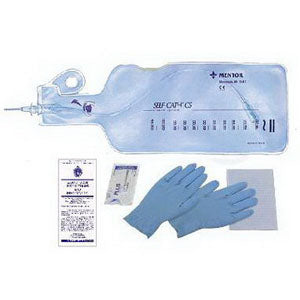 Coloplast Self-Cath Closed System Intermittent Catheter Kit 14Fr, with Self-Cath Intermittent Catheter, 1100cc Seamless Vinyl Collection Bag, Female