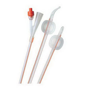 Coloplast Cysto-Care Folysil 2-Way Pediatric Silicone Foley Catheter with Stylet 6Fr 12" L, 1-1/2cc Balloon Capacity, 100% Silicone, Latex-free