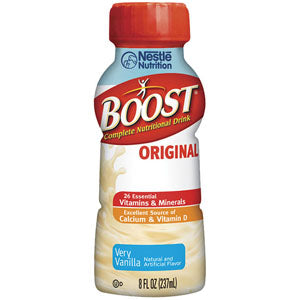 Nestle Boost Original Nutritional Very Vanilla Drink 8 oz, Ready-to-Drink, 240 Cal