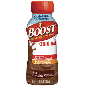 Nestle Boost Original Nutritional Rich Chocolate Drink 8 oz, Ready-to-Drink, 240 Cal
