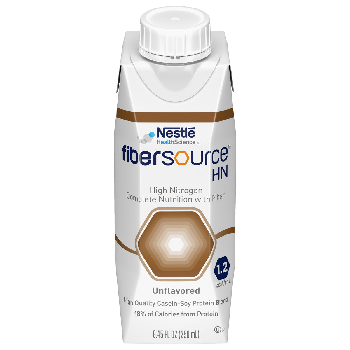 Nestle Fibersource HN Nutritionally Complete Unflavored Liquid Food, 8 oz/250mL