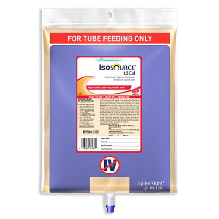 Nestle Healthcare Isosource 1.5Cal Complete Unflavored Liquid Food 1500mL, Gluten-free