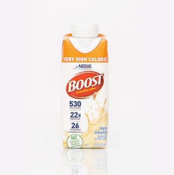 BOOST, VHC Vanilla, 8 fl Ounce Tetra Prisma
