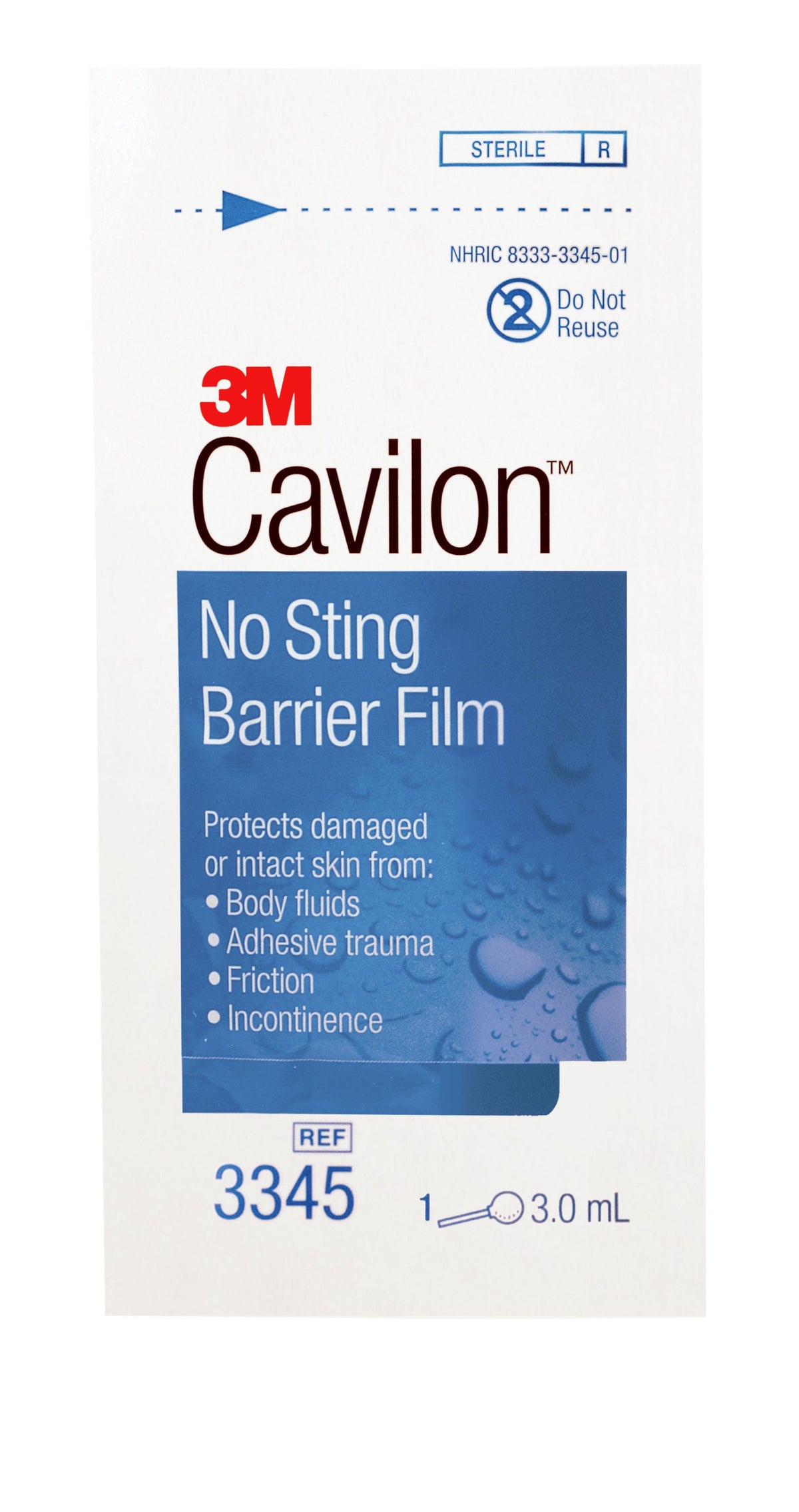 3M Cavilon No Sting Barrier Film Large, 3mL Wand Applicator Format, Alcohol-free, Sterile, Non-cytotoxic