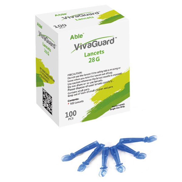 VivaGuard Lancets, 28G, 100 Count