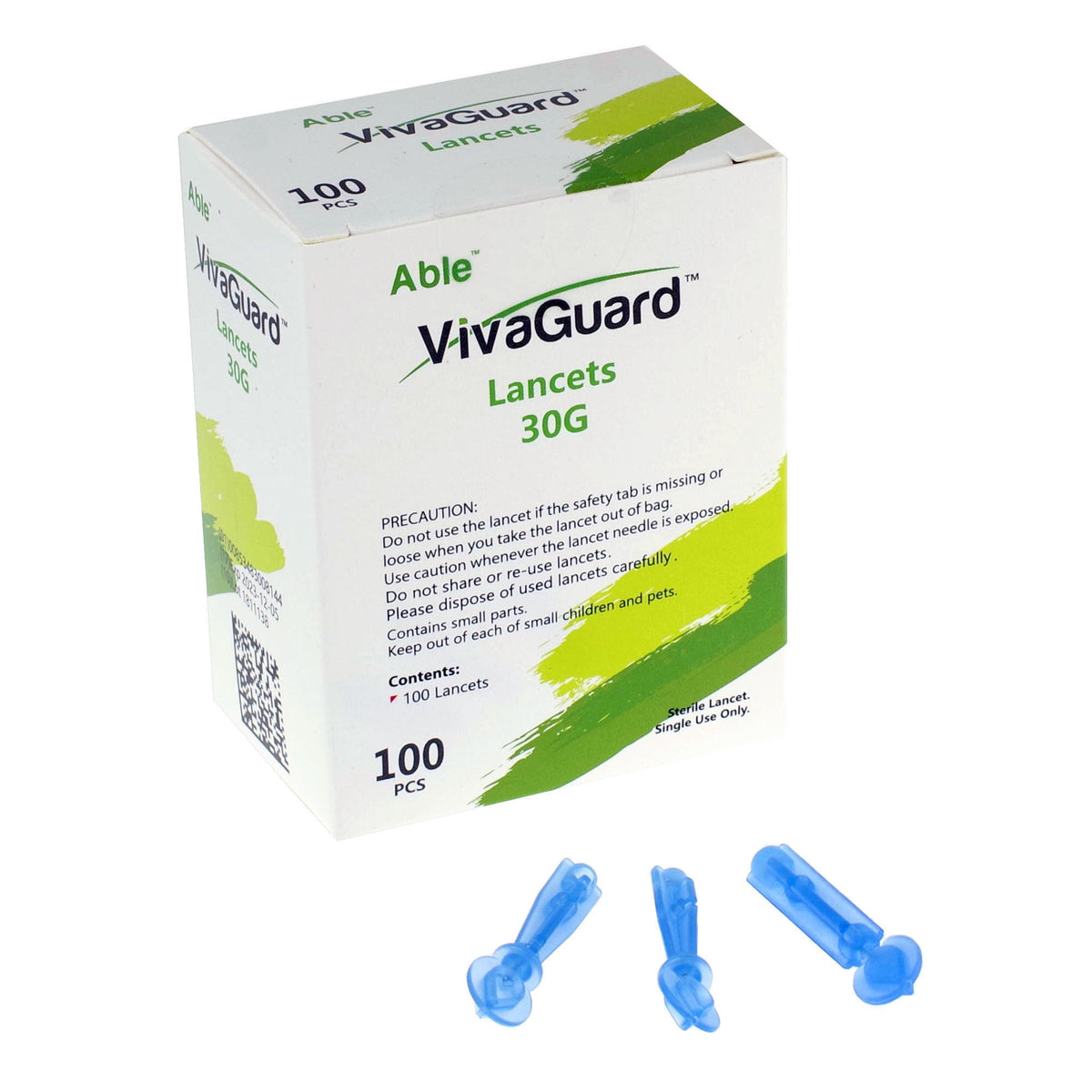 AbleVivaGuard Phlebotomy Lancet, 100 Count