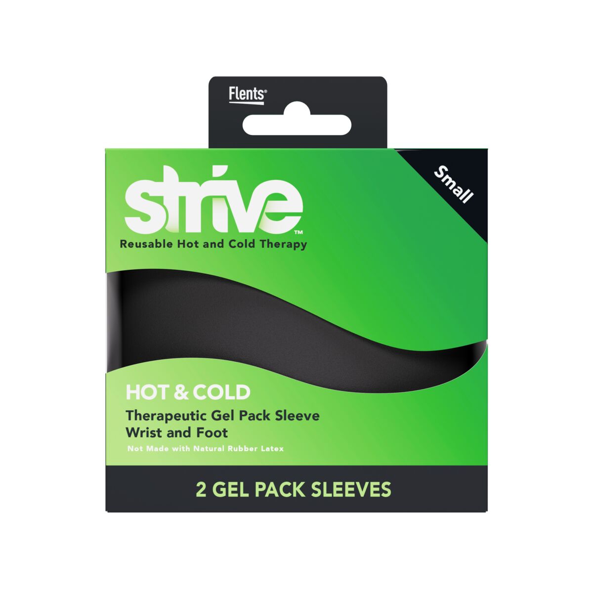 Strive Hot and Cold Gel Pack Sleeves, Wrist and Foot, Small, 2 ct