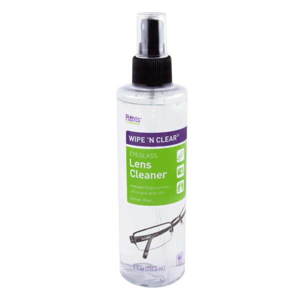 Flents Wipe 'n Clear Spray Lens Cleaner, 8 oz