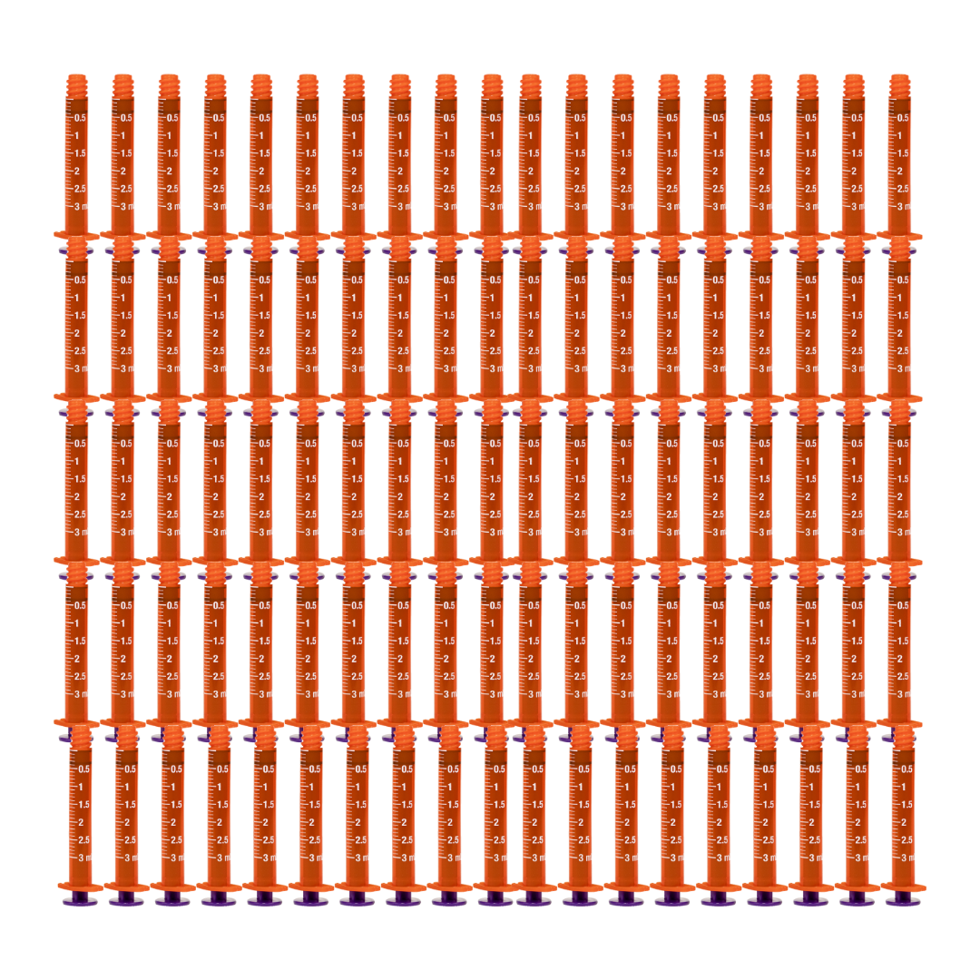 Vesco Medical ENFit Amber Syringes 3ml