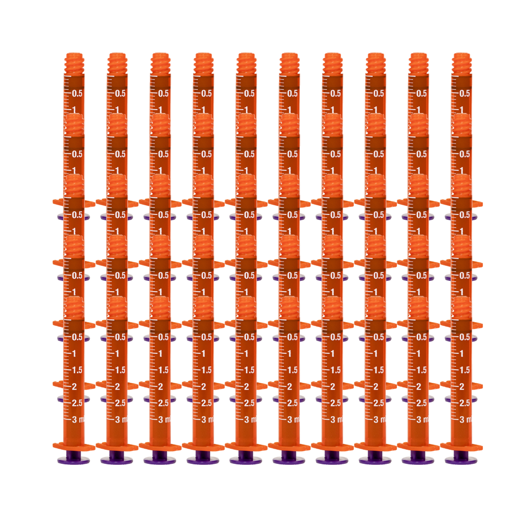 Vesco Medical ENFit Amber Syringes 3ml