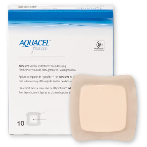 AQUACEL Adhesive Square Foam Dressing