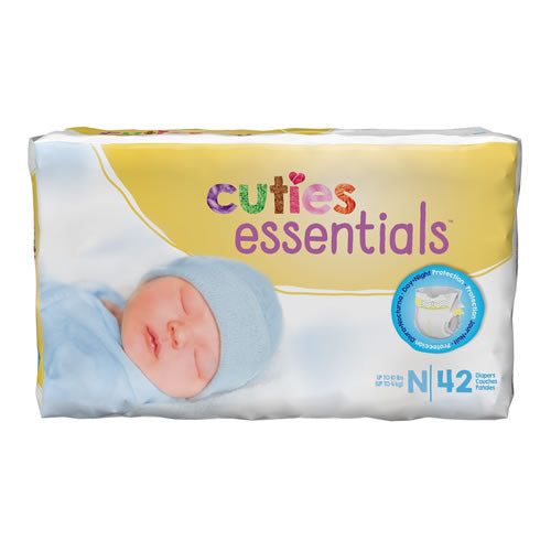 Cuties Baby Diapers - Newborn (Up to 10 lbs) CR0001